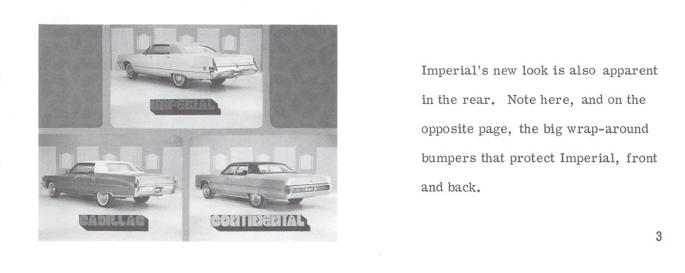 1972 Chrysler Imperial Comparison Brochure Page 10